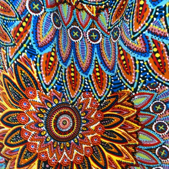 Psychedelic Floral Patterned Blouse Size M - Picture 2 of 4